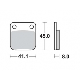  BRAKE PADS FERODO FDB250EF / MCB510 STANDARD ECO FRICTION