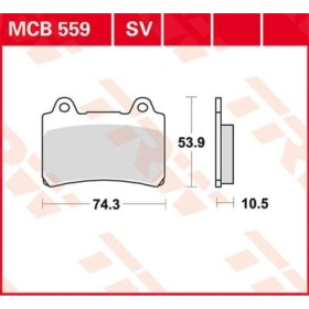 TRW All Round Sintered Metal Brake Pads Yamaha FJ / FZ / FZR / SRX / TDM / TDR / XV / XVZ 750-1600cc 87-04