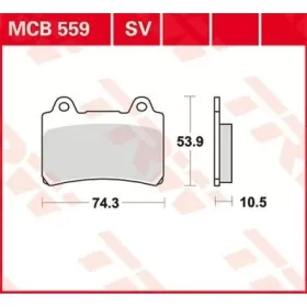 TRW All Round Sintered Metal Brake Pads Yamaha FJ / FZ / FZR / SRX / TDM / TDR / XV / XVZ 750-1600cc 87-04