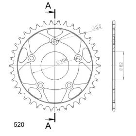 Supersprox / JT Rear sprocket 520 41T Aprilia / Cagiva 125cc 92-03