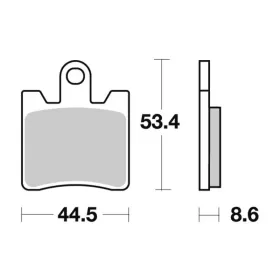 Sbs Brakepads 740HS Sintered TRIUMPH / YAMAHA
