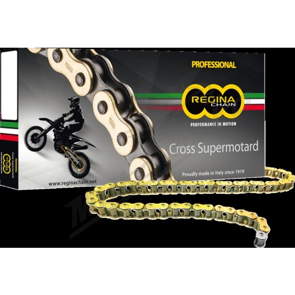 REGINA 520 RH2 Series Chain 116 Links Cagiva / Gas Gas / HM Moto / Honda / Husaberg / Husqvarna / Kawasaki / KTM / Suzuki / TM Racing / Yamaha 125-550 81-24