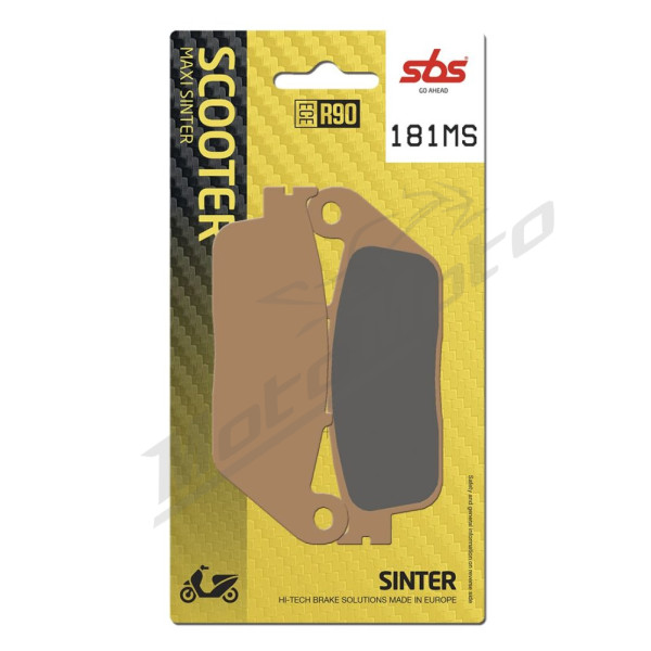 SBS MS Scooter Maxi 181MS Sintered Brake Pads Yamaha VP / XC / YP 125-400cc 05-18