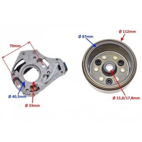 Stator ignition + flywheel LF86 4T