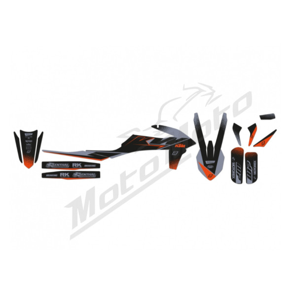 Blackbird sticker set (veneer) black / gray  KTM SX / SX-F / EXC / EXC-F 125-500cc 19-23