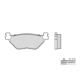 BREMBO Scooter Sintered Metal Brake pads rear YAMAHA T-MAX 530-560cc 2012-2024