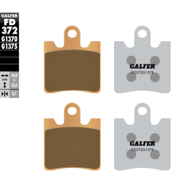GALFER Sport Brake pads sintered metal gold KH423/4 Triumph / Yamaha 1200-1900 06-13