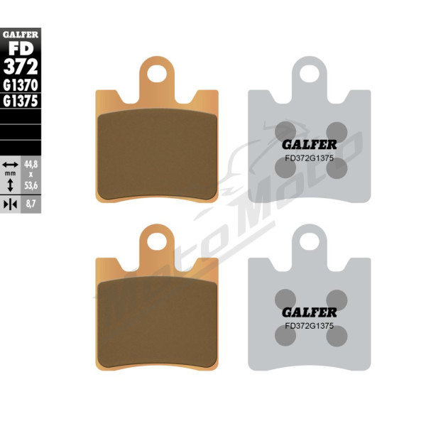 GALFER Sport Brake pads sintered metal gold KH423/4 Triumph / Yamaha 1200-1900 06-13