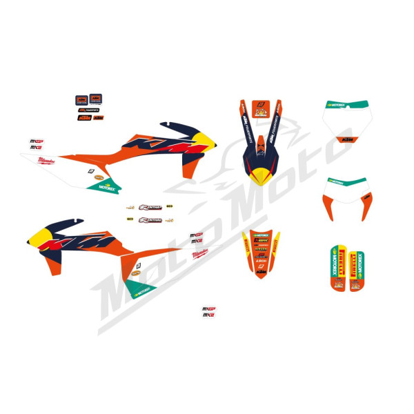Blackbird lipdukų rinkinys REPLICA TEAM KTM FACTORY MXGP 26 KTM SX / SX-F / EXC / EXC-F 125-500cc 19-23