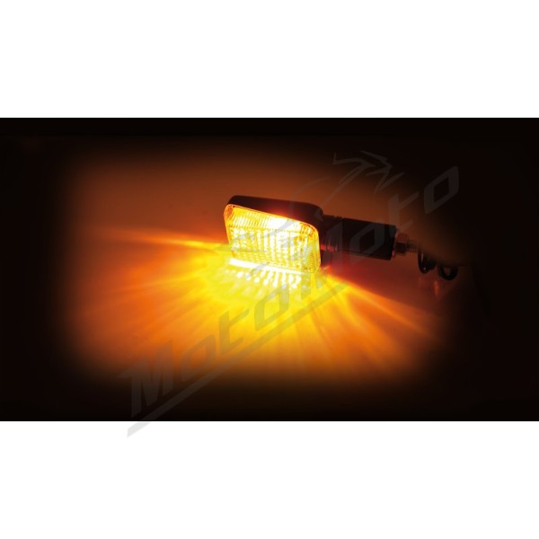 HIGHSIDER smart Mini Indicator Black/Orange E-Approved (Pair)