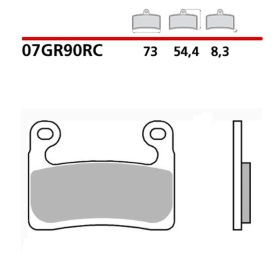 BREMBO Racing Carbon Ceramic stabdžių trinkelės priekinės BMW R / S 1000-1250cc 2019-2024