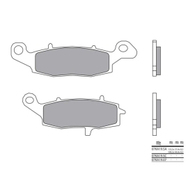 BREMBO Street Sintered Metal Brake pads KAWASAKI  ER-5/ ER-6/ GPZ/ KLR/ KLV/ VERSYS/ VULCAN/ Z/ ZEPHYR/ ZR-7, SUZUKI DL/ GSF/ GSR/ GSX/ RV/ SFV/ SV/ VL 