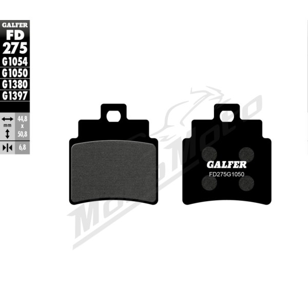 GALFER Brake Pad Orcanic Daelim / Kymco / Sym 125-300cc 02-23
