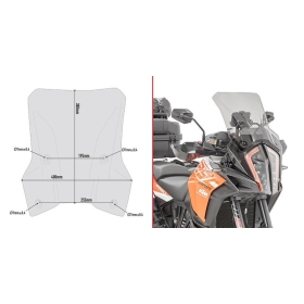 Givi windscreen, smoked KTM 1290 SUPER ADVERTURE R/ S 17-20