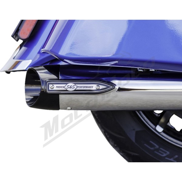 S&S CYCLE 4" Broadhead Slip-On Mufflers Indian Challenger / Chieftain 1768-1890cc 14-26