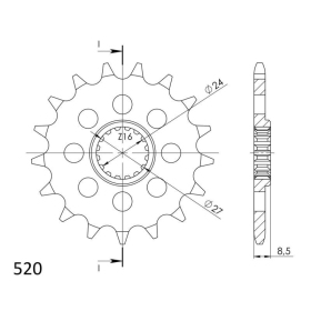 Supersprox / JT Front sprocket 1423.17