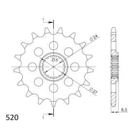 Supersprox / JT Front sprocket 1423.17