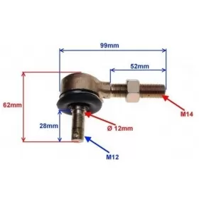 Steering tie rod ball joint HONDA / GO-KART / UNIVERSAL M14-1,5X51 1pc