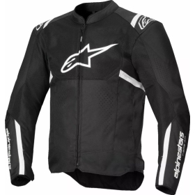 Alpinestars T-SPS AIR V2 Black/White textile jacket for men