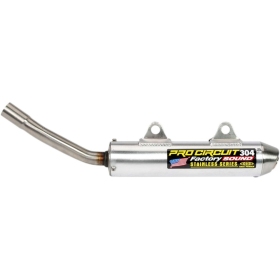 PRO CIRCUIT 304 Silencer Stainless Steel/Aluminum Kawasaki KX 250 1990