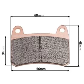 FRONT BRAKE PADS SET MAXTUNED ​​​​​​​QJ Motor SRK / SRV / TRX 125-250cc 2024-2025