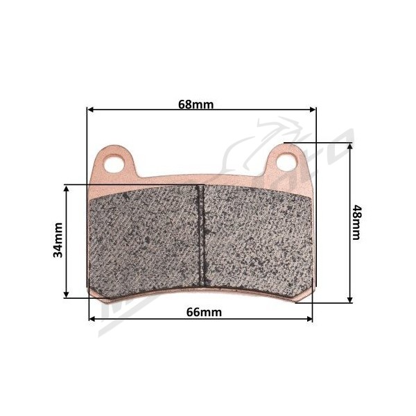 FRONT BRAKE PADS SET MAXTUNED ​​​​​​​QJ Motor SRK / SRV / TRX 125-250cc 2024-2025