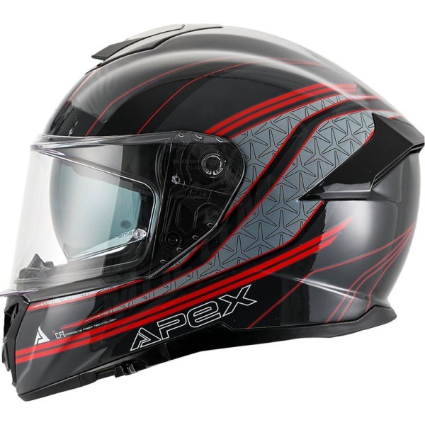 APEX Helmet FT300 Vienna Grey/Red
