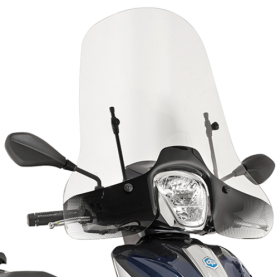 KAPPA Windshield clear 46.5x67cm Piaggio Medely 125-150 16-19