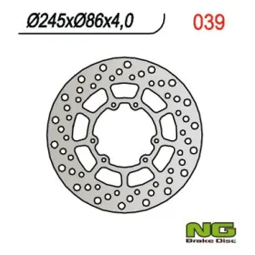NG BRAKES Priekinis fiksuotas stabdžių diskas 245mm Yamaha WR / XT / XTZ / YZ 125-360cc 89-21