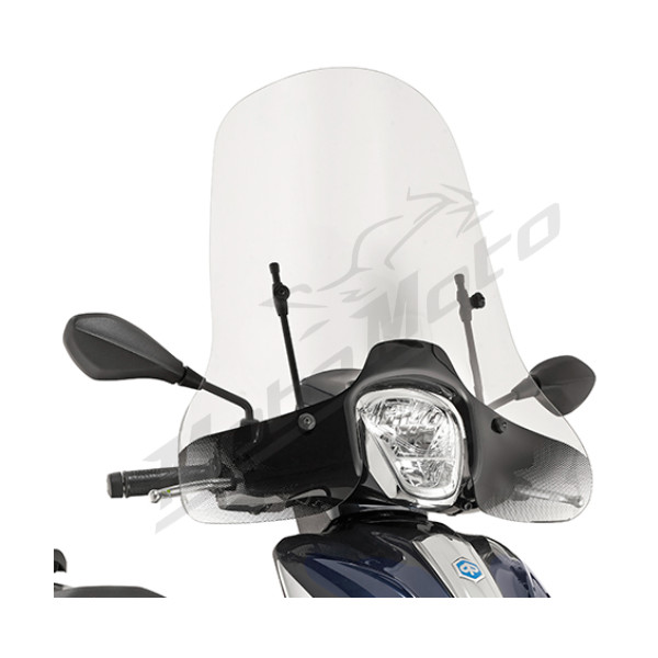 KAPPA Windshield clear 46.5x67cm Piaggio Medely 125-150 16-19