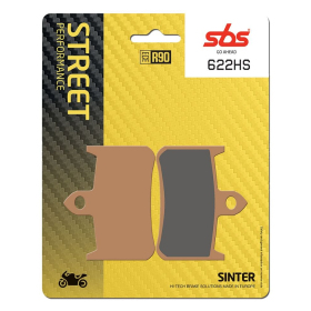 SBS HS Street Excel 622HS Sintered Front Brake Pads Honda CB F / CBR / NR / NSR / NTV / RVF / VFR / VTR 250-1000cc 88-06