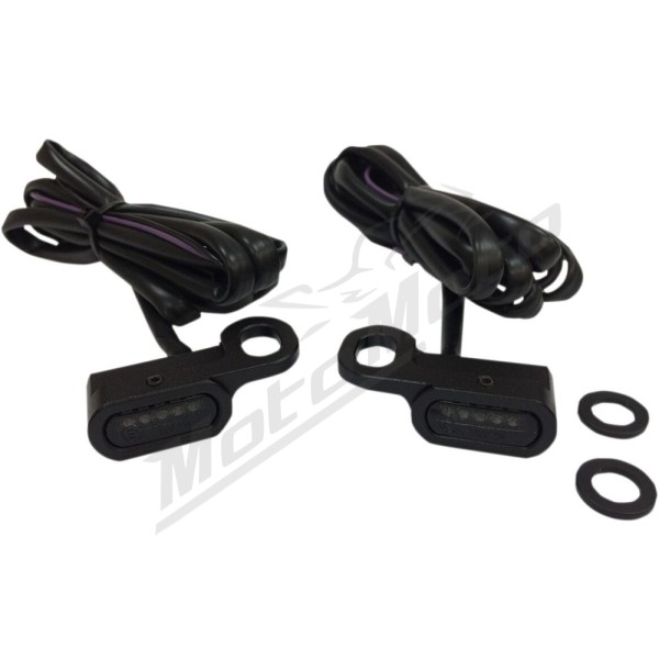 DRAG SPECIALTIES LED Handlebar Marker Lights Harley Davidson FLHTCU  / FLHTCUL / FLHTK / FLHTKL / FLHTKSE / FLHX 1250-1800cc 09-17