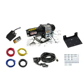 Bronco winch 2500lbs (1134kg) wire rope 4.8mm x 15.2m