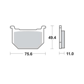 BRAKE PADS FERODO FDB218P / MCB509 STANDARD PLATINUM