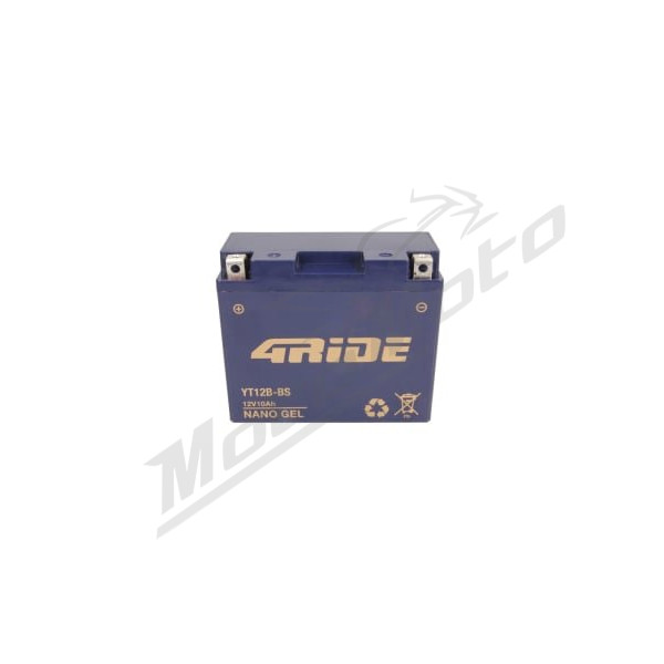 4RIDE Battery YT12B-BS GEL 12V 10Ah
