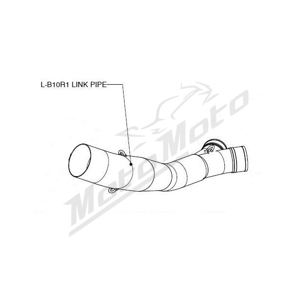AKRAPOVIC Mid, Y Pipe Stainless Steel Kawasaki Z 750 07-12