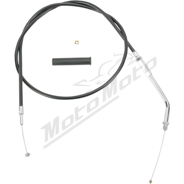DRAG SPECIALTIES Black Vinyl Throttle/Idle Cable Harley Davidson FLH / FLHC / FLHT / FLHTC / FLST 1000-1340cc 81-89
