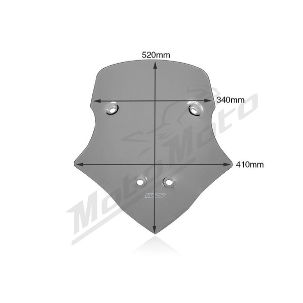WRS TOURING Windscreen Smoke Ducati Multistrada V4 1200 21-24