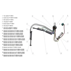 Bronco Hydraulic hose Bucket Rear 77-13000 2022>