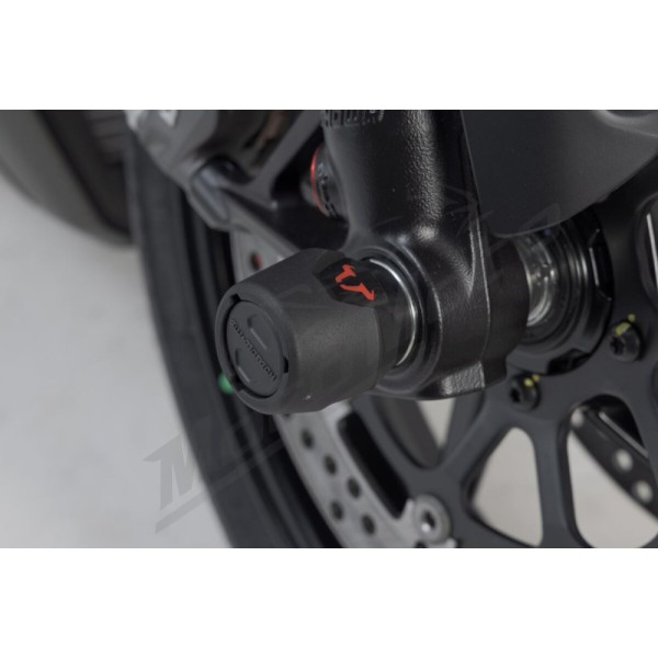 SW-MOTECH Front Axle Slider Set Ducati Diavel / Panigale / StreetFighter / XDiavel 899-1299 14-25
