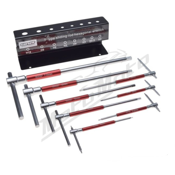 UNIT T-handle hex key set H2-H10