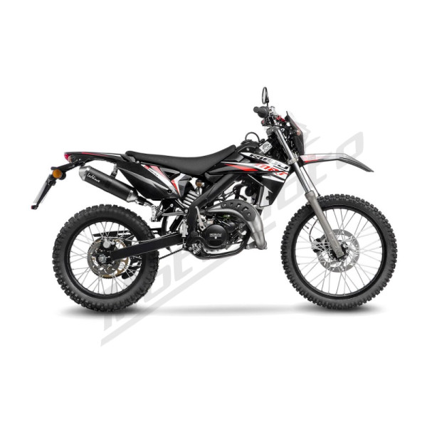 LEOVINCE X-FIGHT Carbon Fiber / Stainless Steel Slip-On Muffler Rieju MRT 50 21-23 