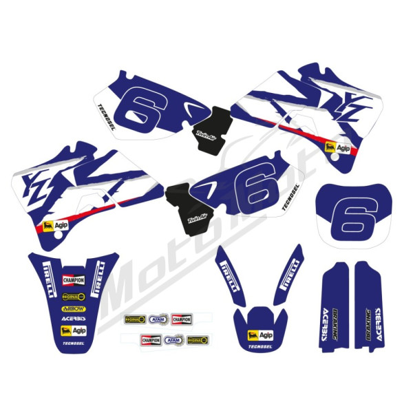TECNOSEL Seat cover and sticker set Yamaha YZ 125-250 96-01