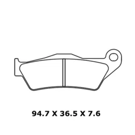 CL BRAKES 1258XBK5 Street Sintered Metal Brake pads SUZUKI GSX-R / GSX-S 125 18-24