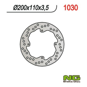 NG BRAKES 1030 Rear Round Fixed Brake Disc KTM SX 85 08-10
