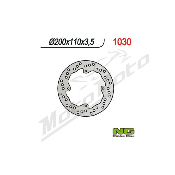 NG BRAKES 1030 Rear Round Fixed Brake Disc KTM SX 85 08-10