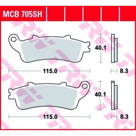 BRAKE PADS TRW MCB705SH SPORT