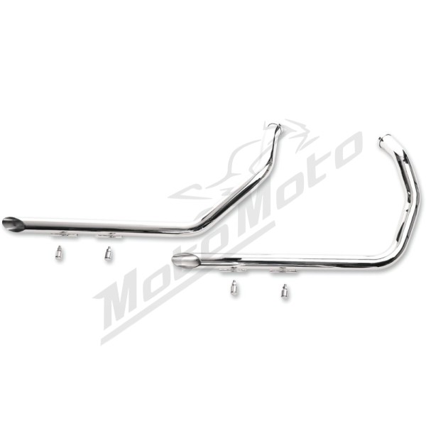 PAUGHCO 1-3/4" Dual Slash-Cut Drag Pipes Harley Davidson XL 883-1200cc 07-13