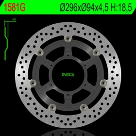 NG BRAKES 1581G plaukiojantis stabdžių diskas HONDA CBF 600-1000 04-12