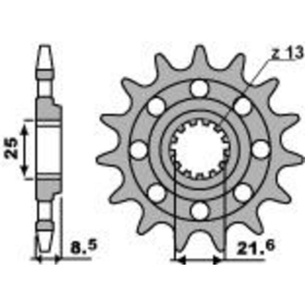 PBR Steel Standard Front Sprocket 2179 - 520 KAWASAKI NINJA ZX-10 R 1000 2006-2020